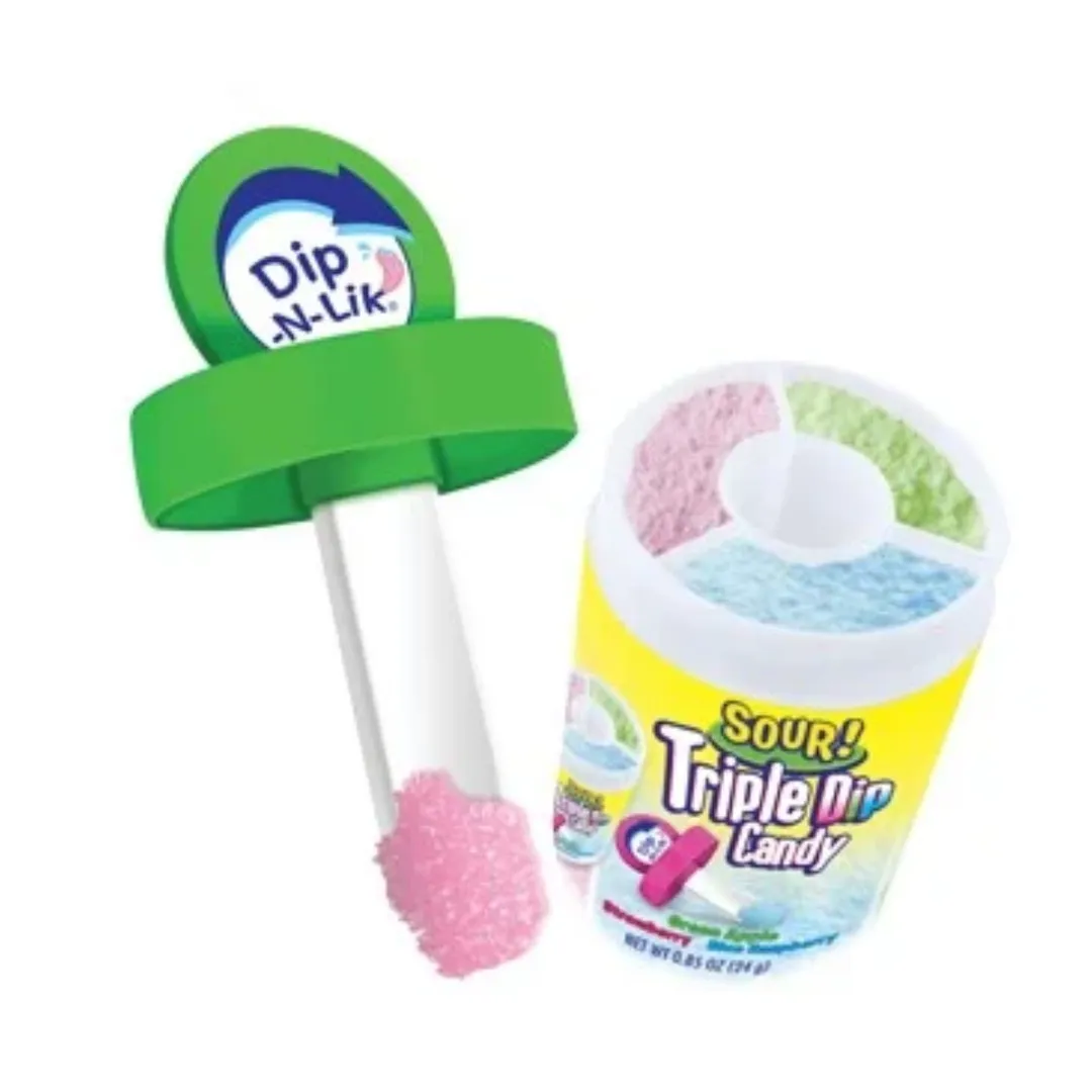 Koko's Dip-N-Lik Sour Triple Dip Candy 24g - 12ct
