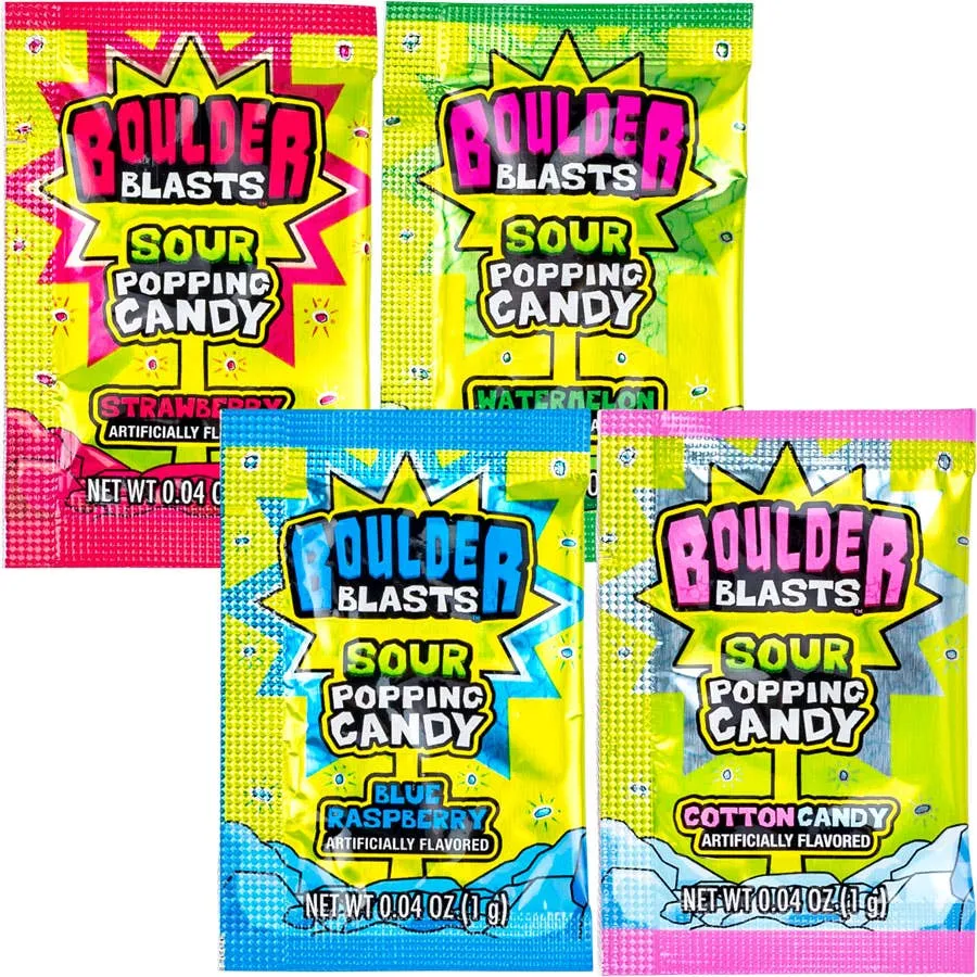 Koko's Sour Boulder Blast Popping Candy 0.03oz - 1000ct