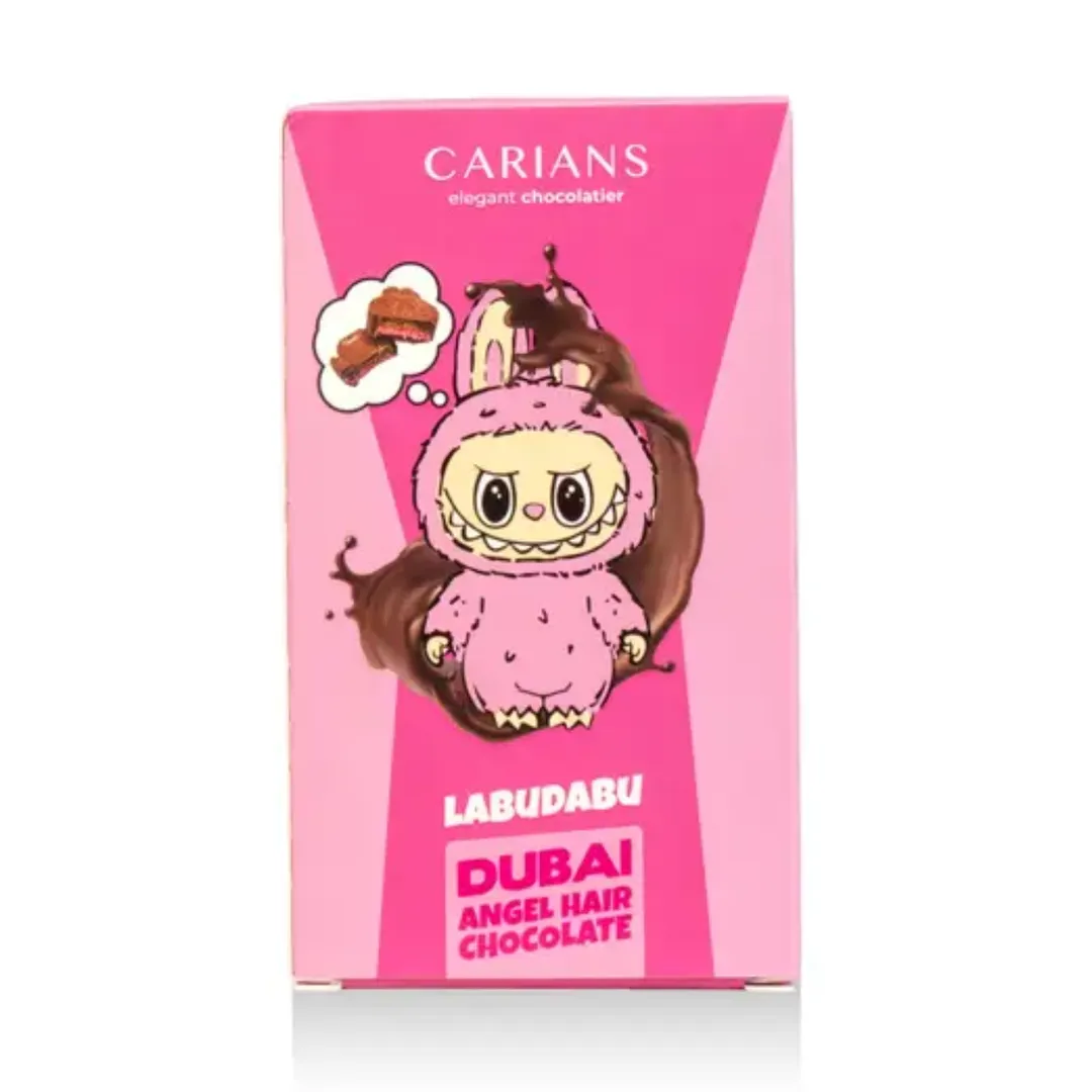 Labudabu Angel Hair Dubai Chocolate Bar - Pink Cotton Candy 2.65oz - 11ct