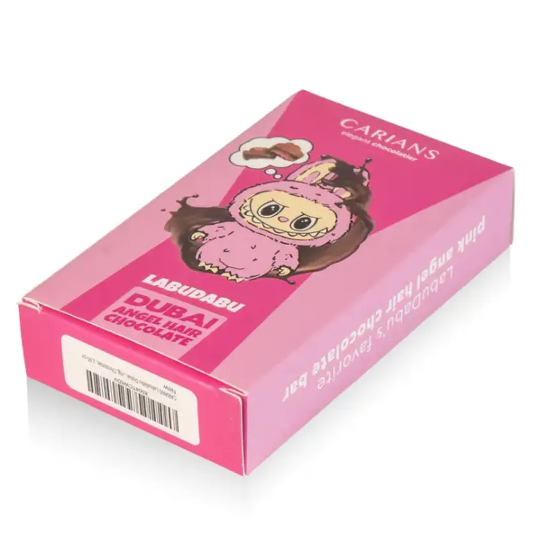 Labudabu Angel Hair Dubai Chocolate Bar - Pink Cotton Candy 2.65oz - 11ct
