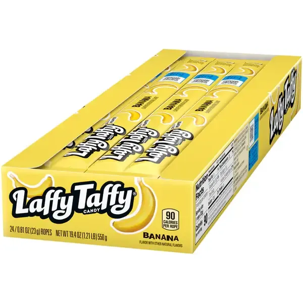 Laffy Taffy Ropes Banana .81oz - 24ct