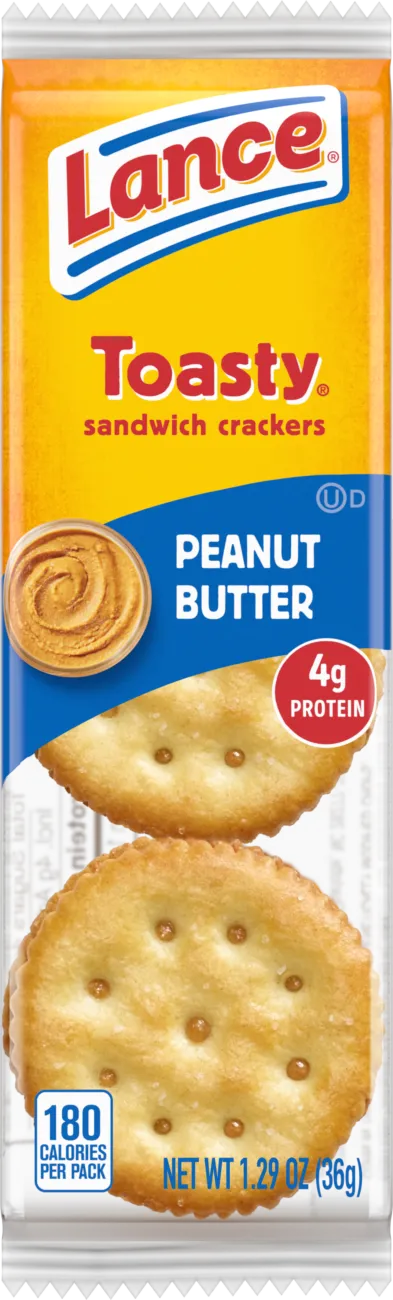 Lance Toasty Real Peanut Butter Sandwich Crackers 1.29oz - 20ct