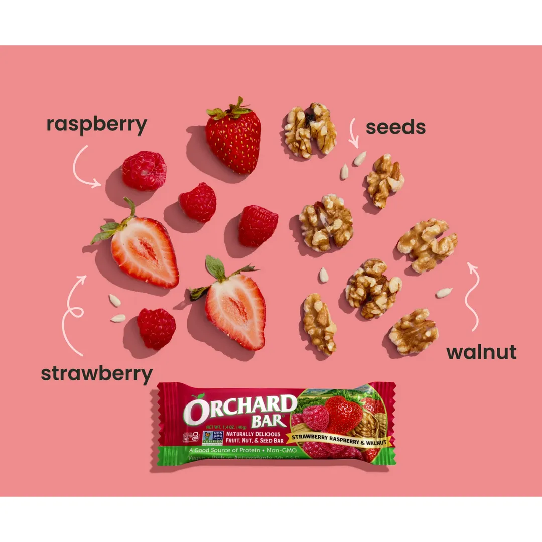 Liberty Orchards Strawberry Raspberry & Walnut Carton 1.4oz - 9/12ct