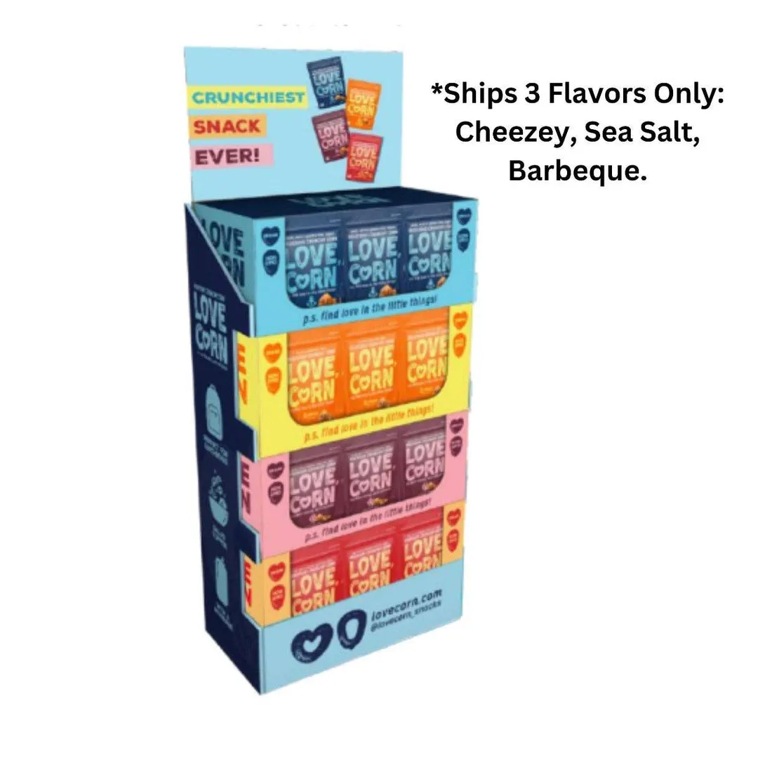 Love Corn 3 Flavor Shipper 4oz - 48ct