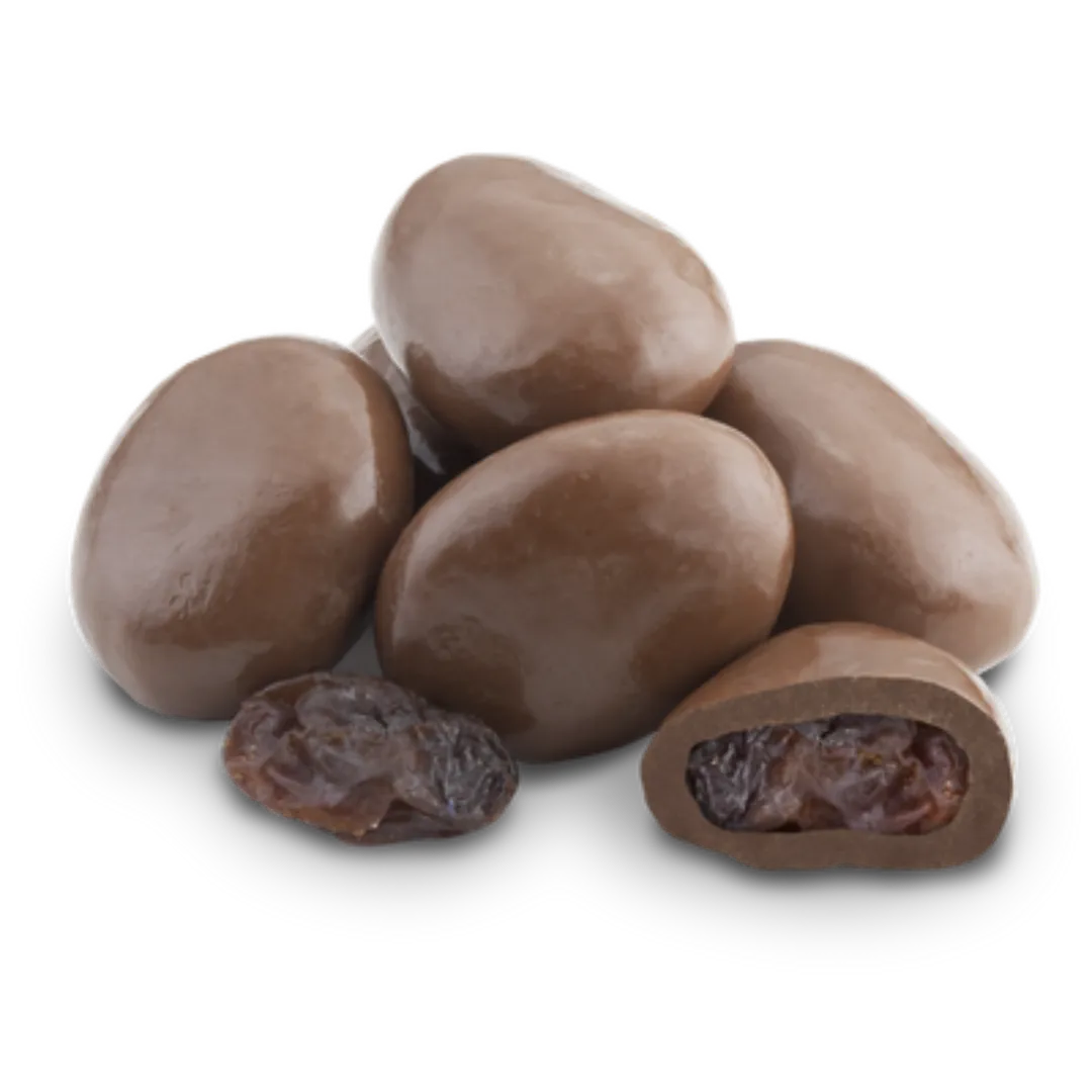 Milk Chocolate Covered Raisins Bulk 25lb