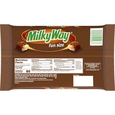 Milky Way Snack Size Candy Bar 10.65oz - 6ct