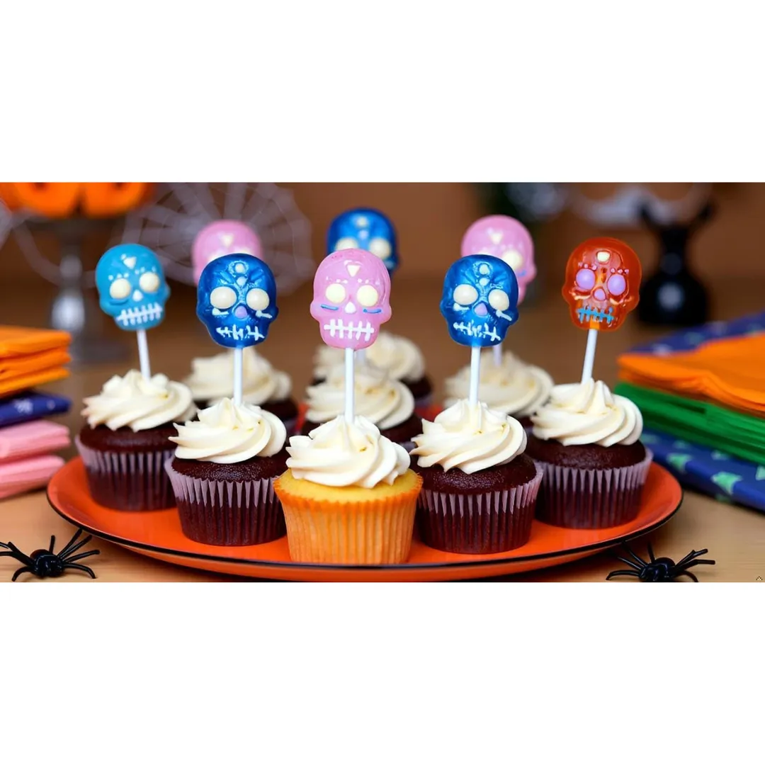 Mini Sugar Skull Lollipops - 10.16oz  24ct