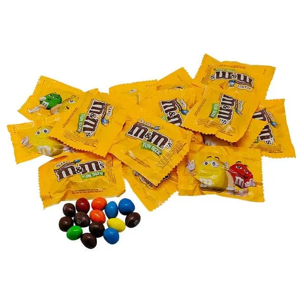 M&M's Peanut Snack Size Candy Bag 11.23oz - 6ct