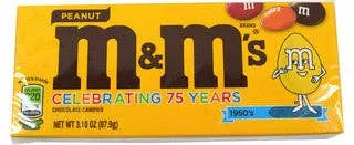 M&M's Peanut Theater Box 3.1oz - 12ct