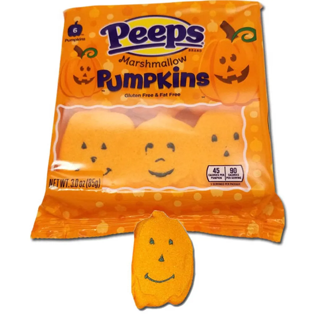 Peeps Pumpkins 6pcs 3oz - 12ct