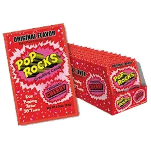 Pop Rocks Cherry Popping Candy 0.33oz – 24ct