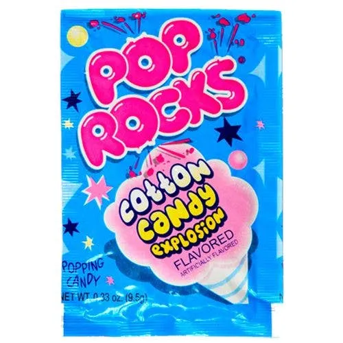 Pop Rocks Cotton Candy Popping Candy 0.33oz – 24ct