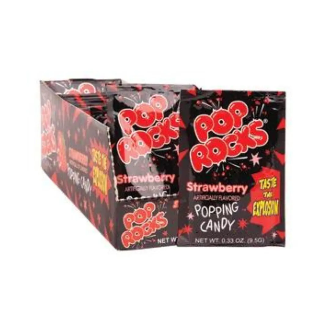 Pop Rocks Strawberry Popping Candy 0.33oz – 24ct