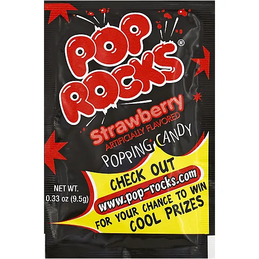 Pop Rocks Strawberry Popping Candy 0.33oz – 24ct