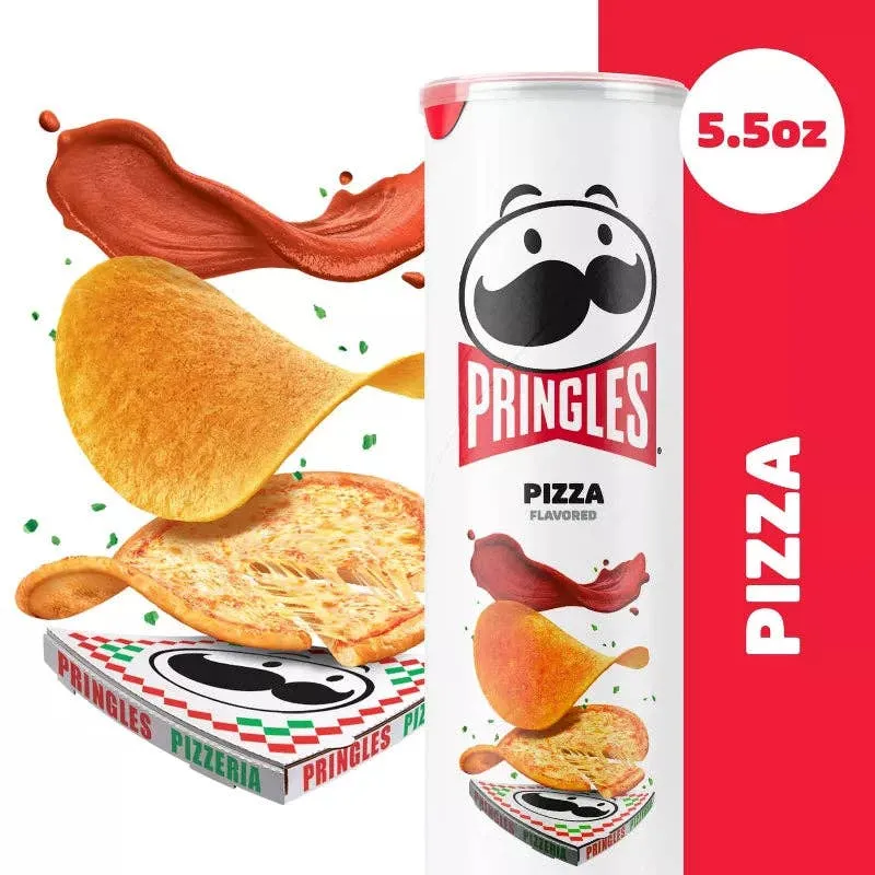 Pringles Pizza Flavored Potato Crisps Chips 5.5oz - 14ct