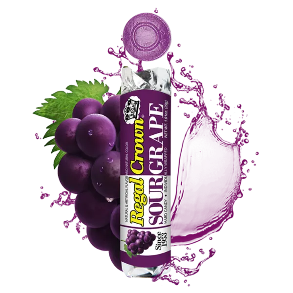 Regal Crown Sour Grape Rolls 1.01oz - 24ct