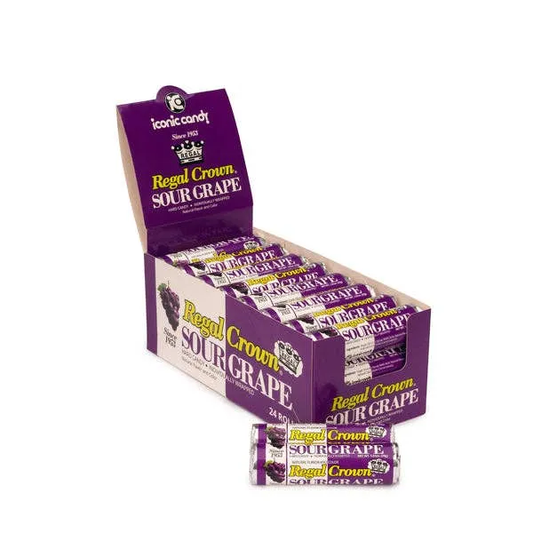 Regal Crown Sour Grape Rolls 1.01oz - 24ct