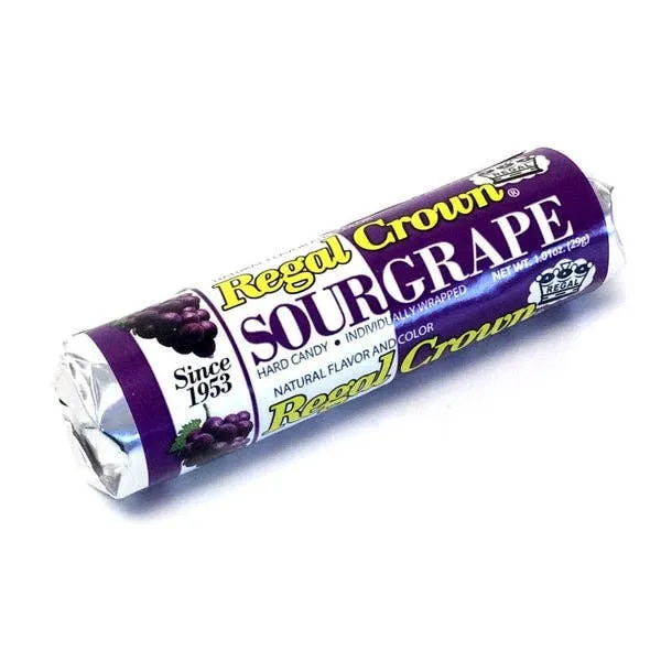 Regal Crown Sour Grape Rolls 1.01oz - 24ct
