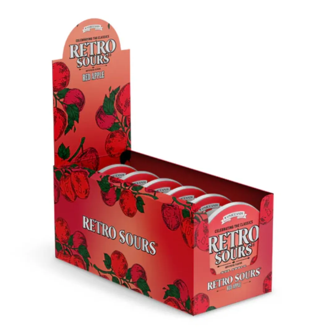 Retro Sours Apple Hard Candy 2.12oz - 8ct