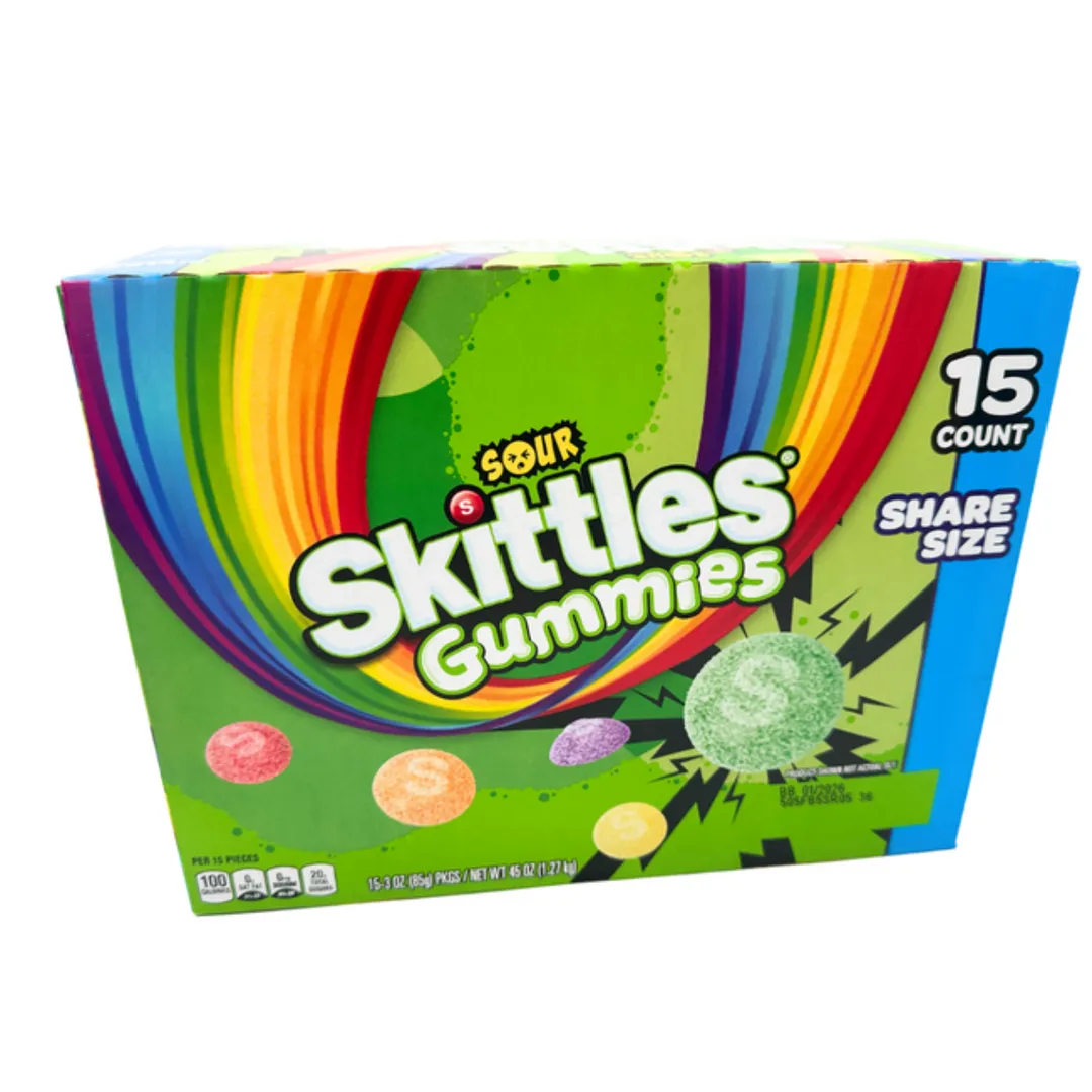 Skittles Sour Gummies 3oz - 15ct