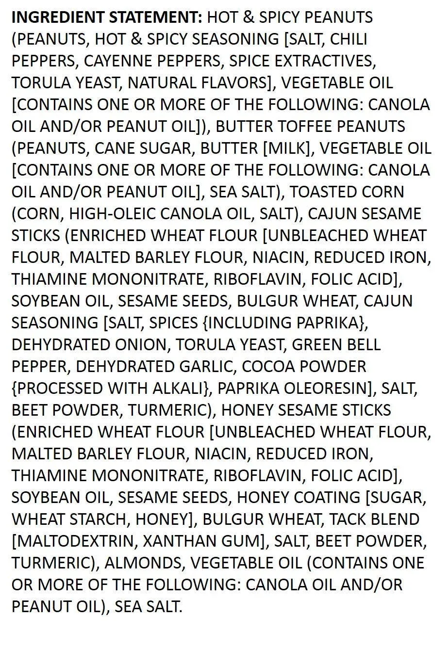 Snak Club Cajun Mix Bag 6.75oz - 6ct