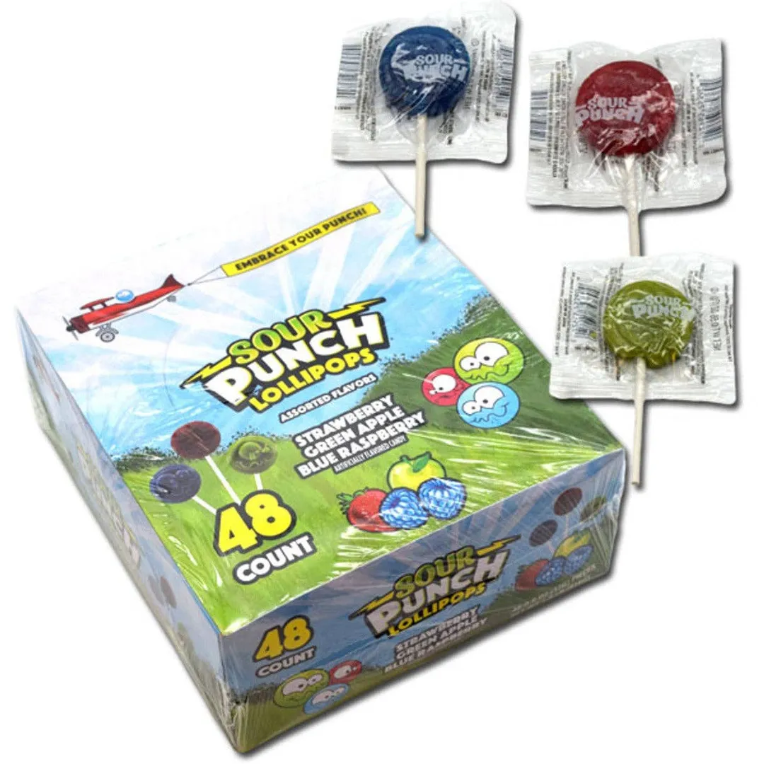 Sour Punch Lollipops - 4ct