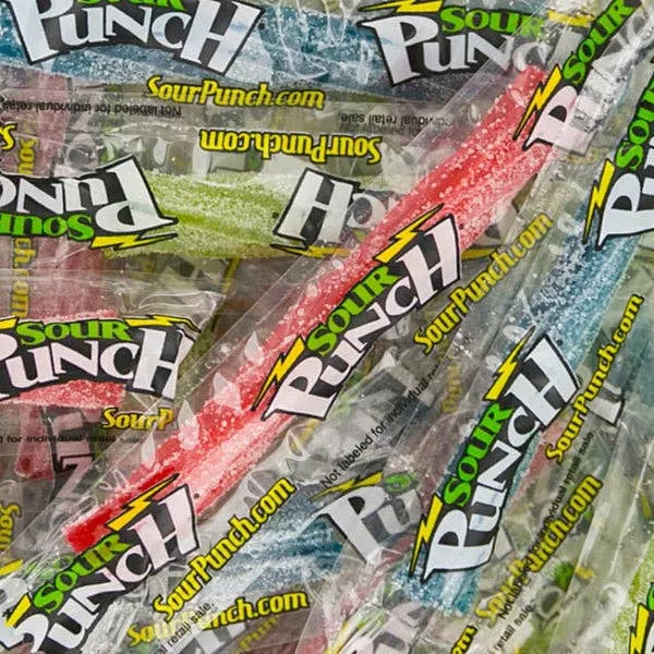 Sour Punch Mega Tube Bank 2 Feet Tall - 3ct
