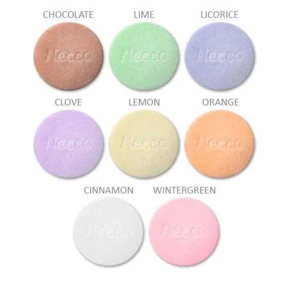 Spangler Necco Wafers Assorted Flavors Roll 2oz - 24ct
