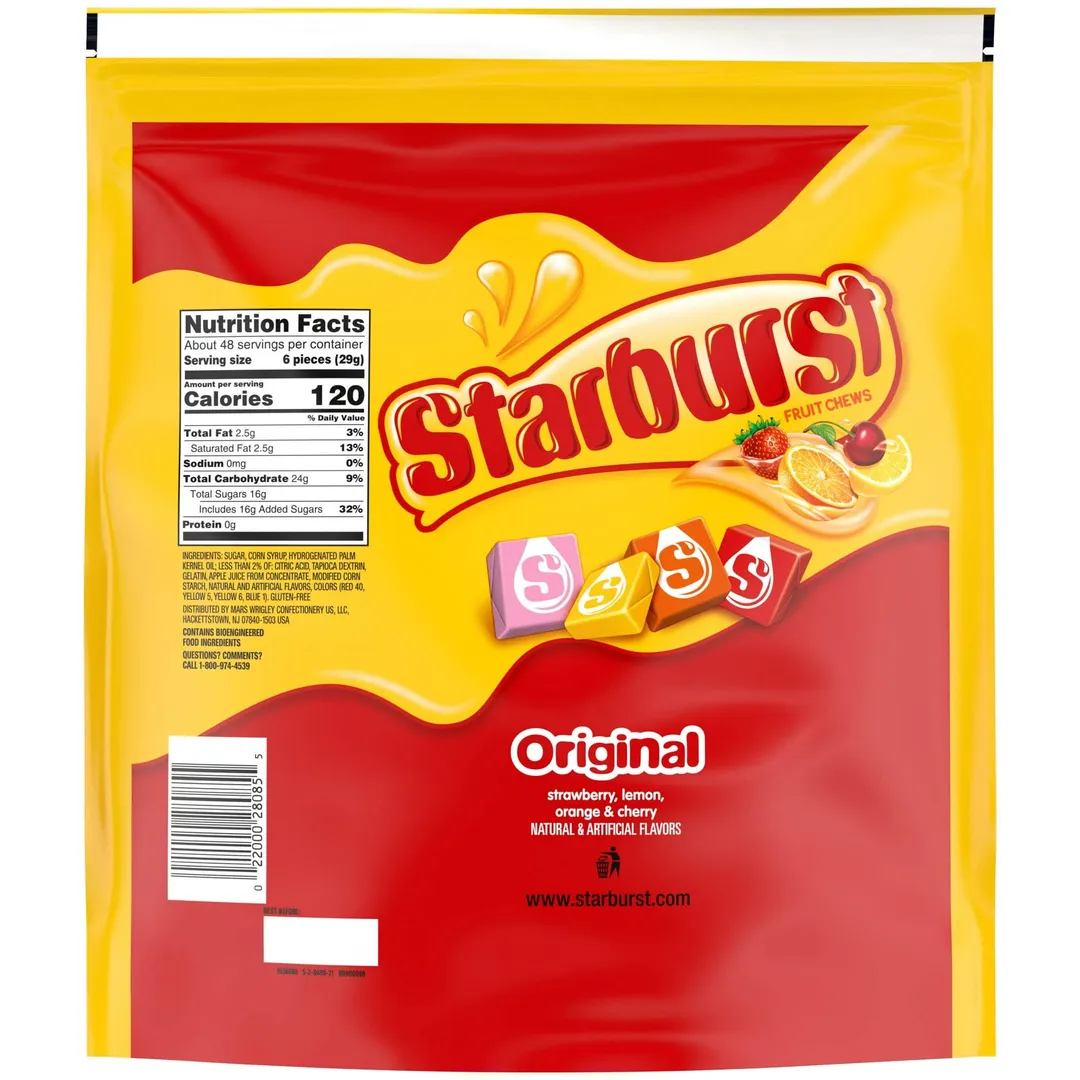 Starburst Original Party Size Chewy Candy 50oz - 3ct