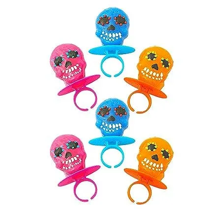Sugar Skull Ring Pops Box .42oz - 6ct