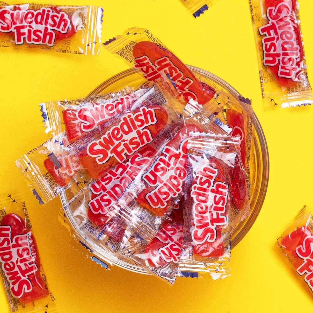 Swedish Fish Red Gummi Wrapped 240ct