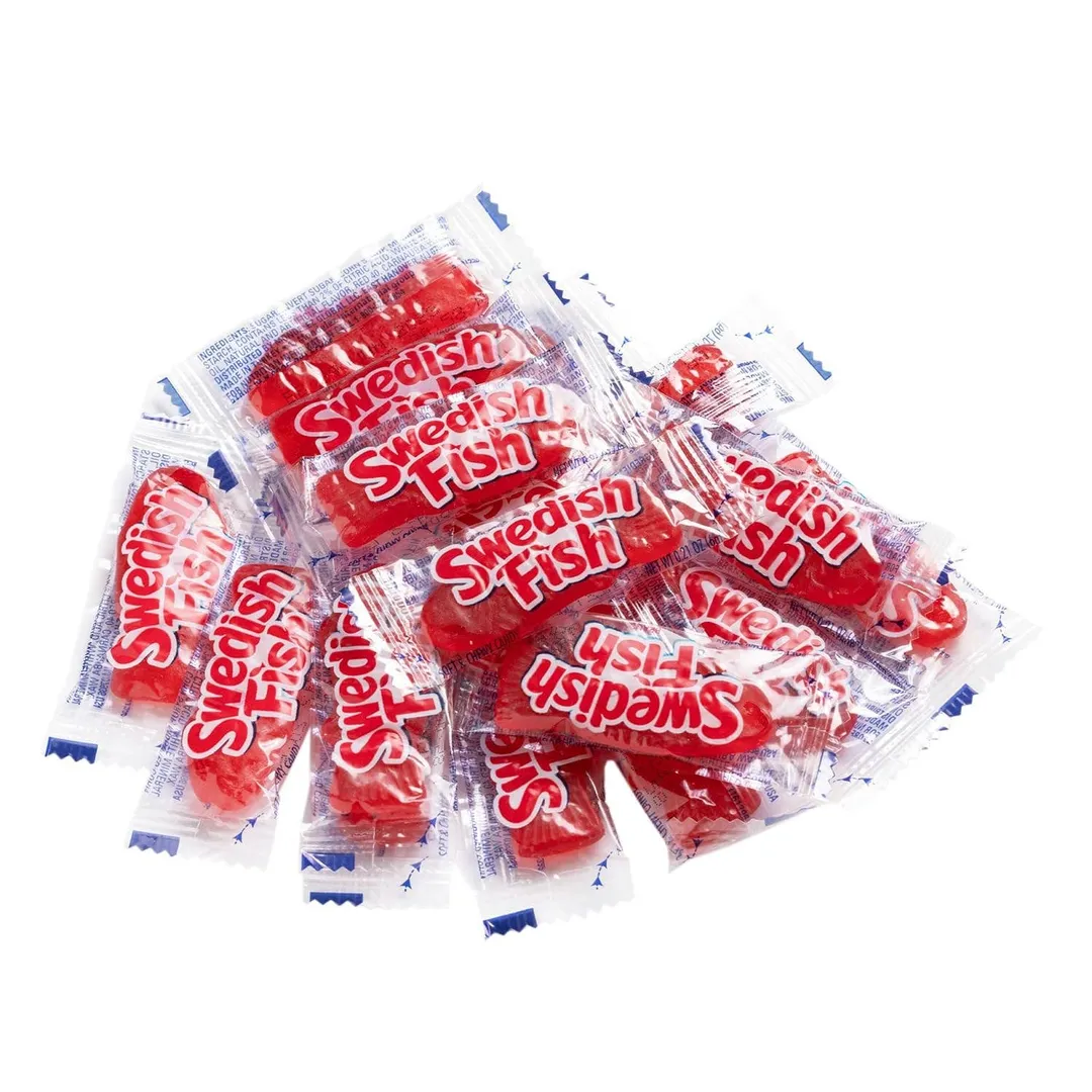 Swedish Fish Red Gummi Wrapped 240ct