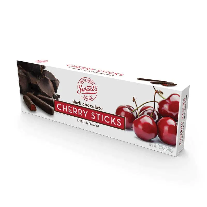 Sweet's Dark Chocolate Sticks Cherry 10.5oz - 6ct