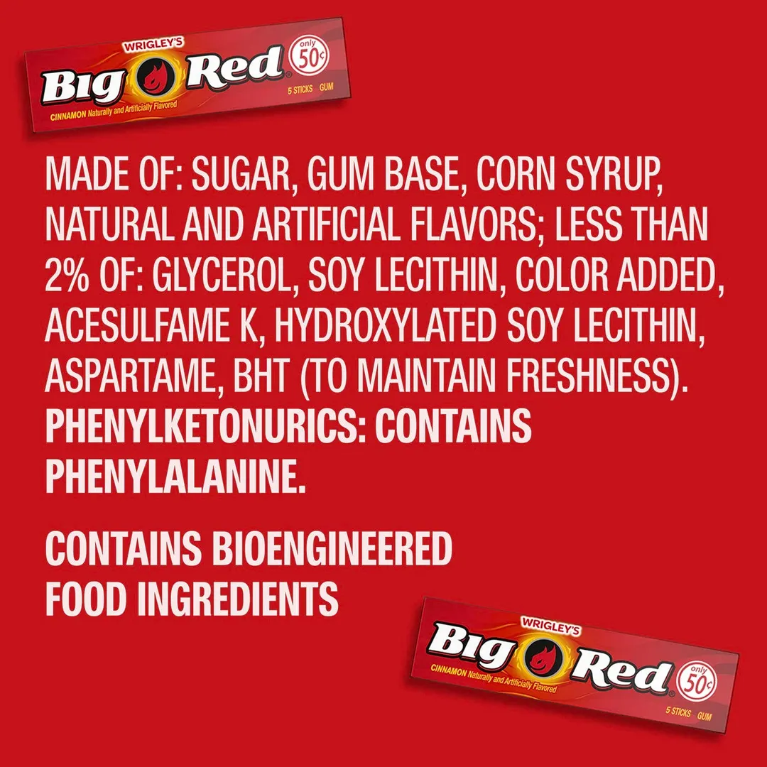 Wrigley's Big Red Chewing Gum - 40ct