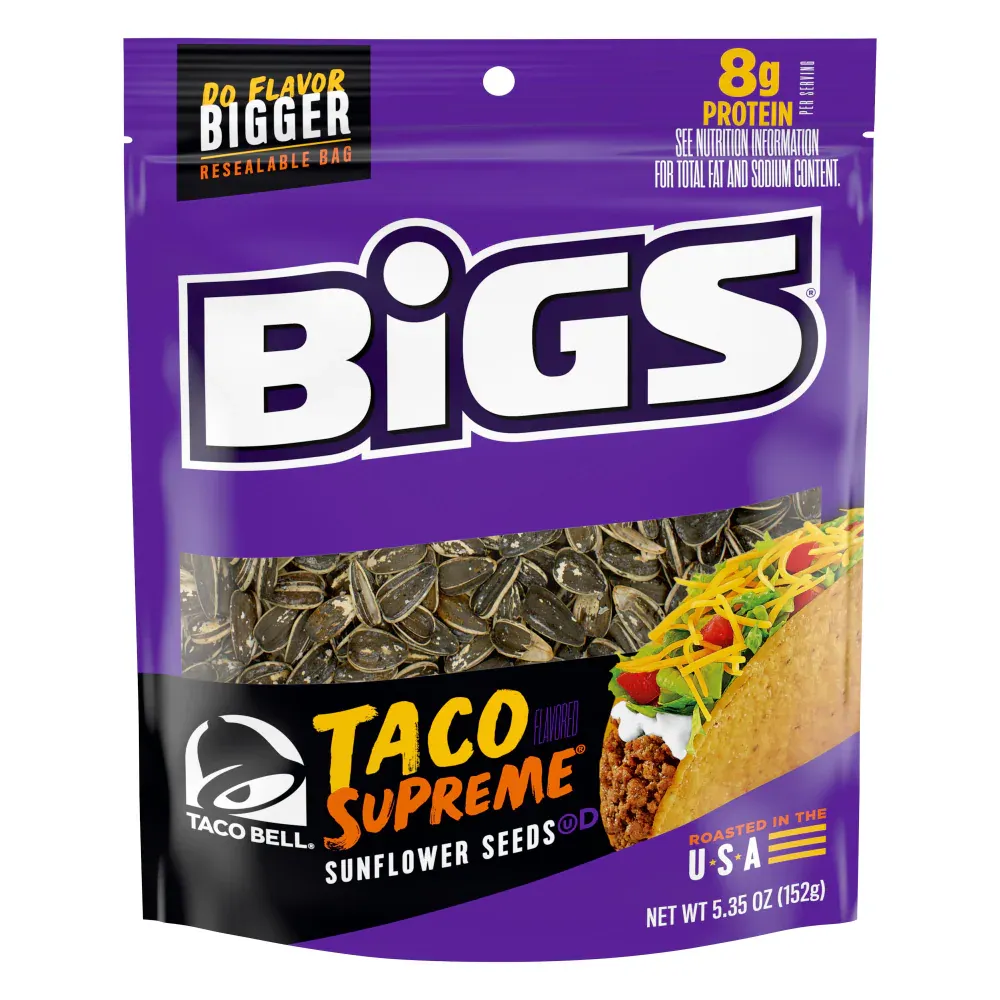 Bigs Taco Bell Supreme Sunflower Seeds 5.35oz - 12ct