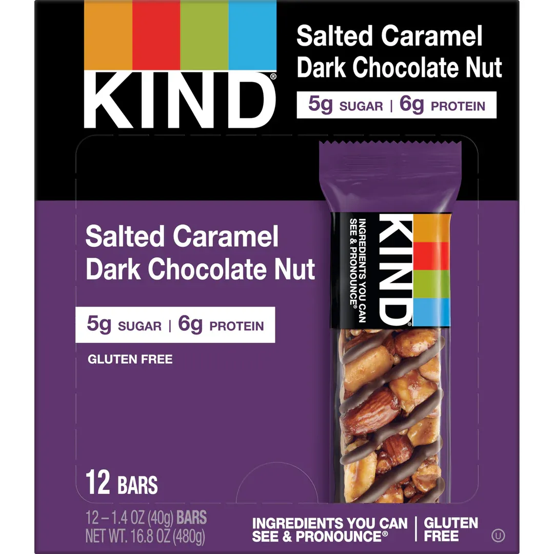 Kind Salted Caramel Dark Chocolate Nut Bar  1.4oz - 12ct