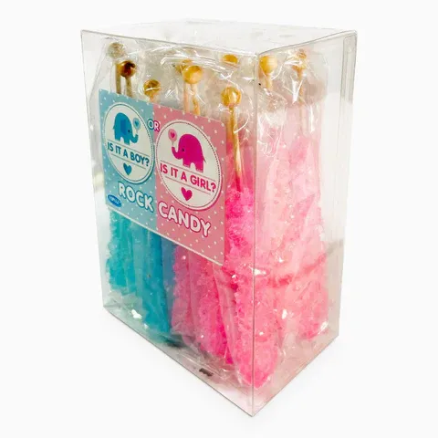 Espeez Rock Candy Gender Revel Boy/Girl Acetate Box - 18ct