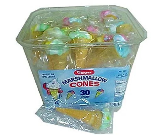 Yum Yum Marshmallow Cones Tub 5oz- 30ct