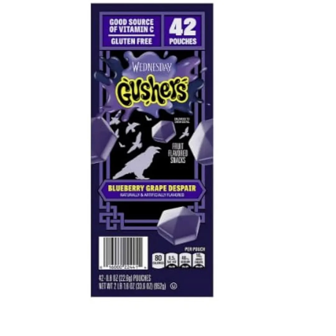 Gushers Wednesday Addams  4.25oz - 12ct