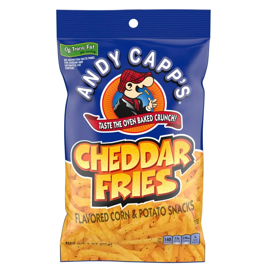 Andy Capp's Cheddar Fries 3oz - 12ct