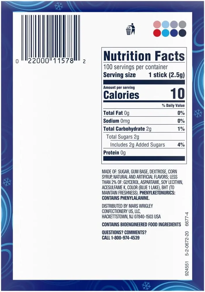 Wrigley's Winterfresh Gum 5pc - 40ct