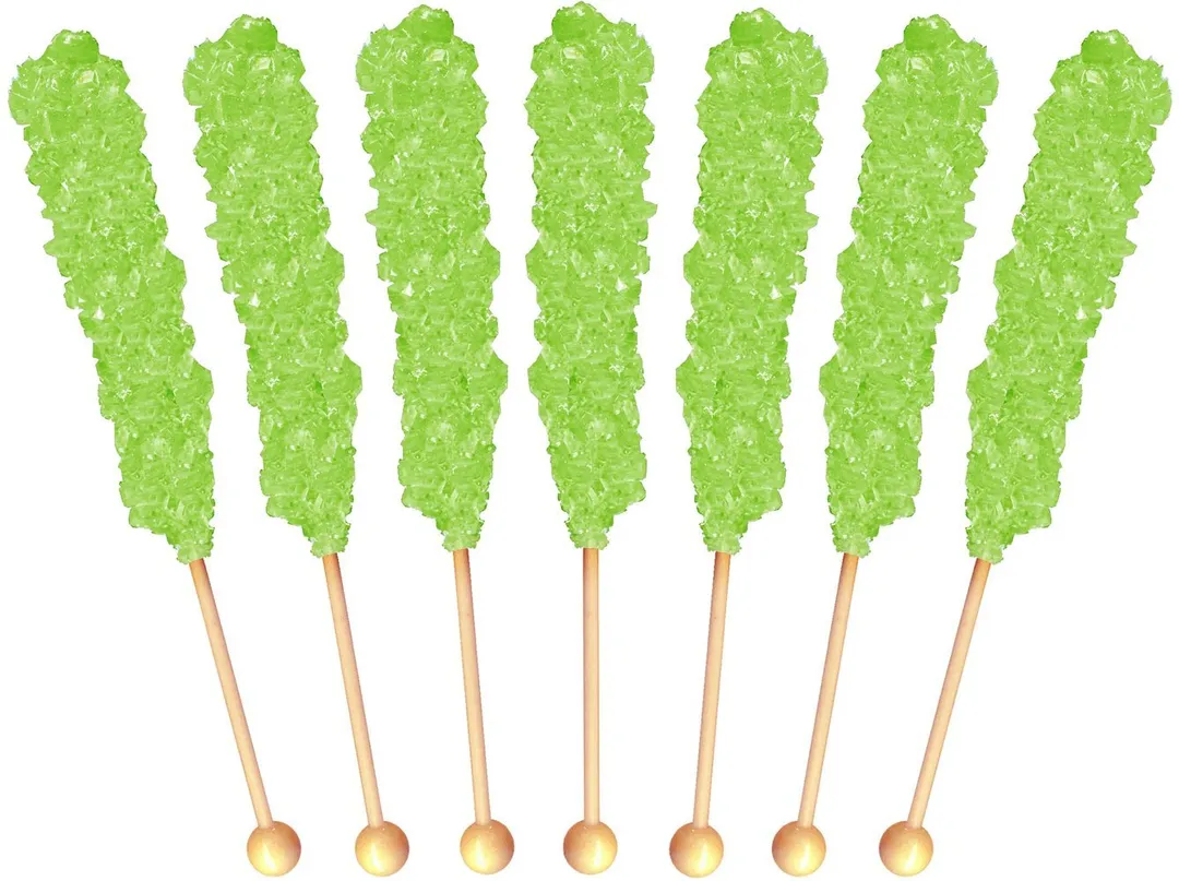 Espeez Rock Candy Sticks  Light Green Watermelon Jar 0.8oz - 36ct