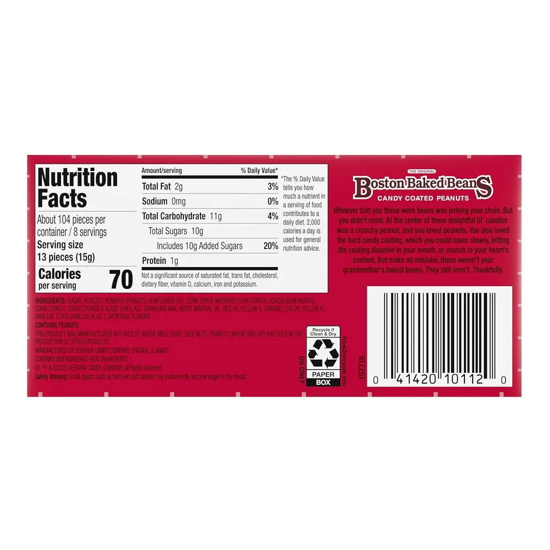 Boston Baked Beans Theater Box  4.3oz - 12ct