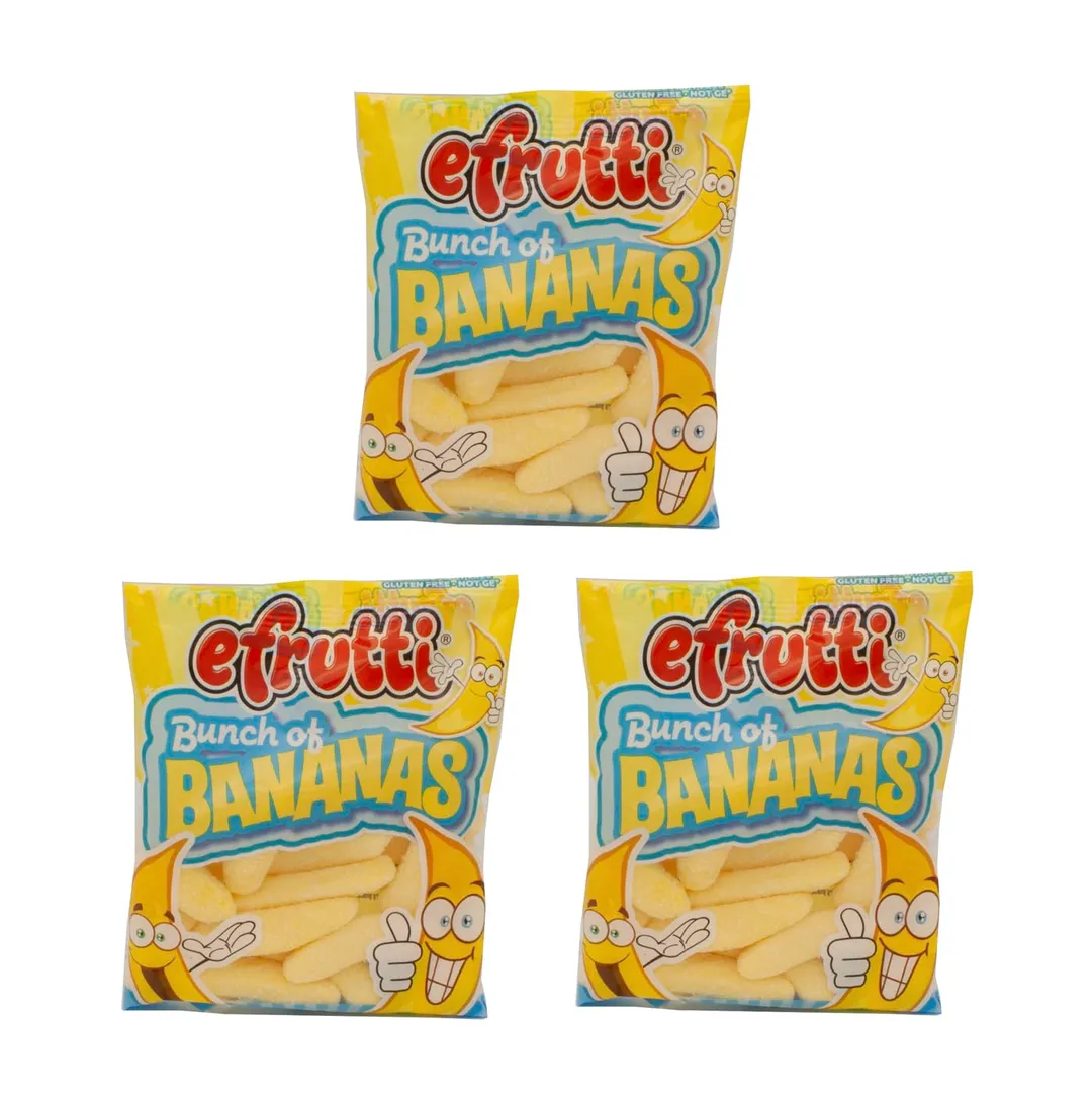 Efrutti Bunch of Bananas Gummi Peg Bag 3.5oz - 12ct