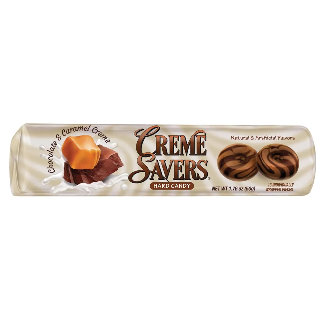 Creme Savers Chocolate and Caramel Creme 1.76oz- 24ct