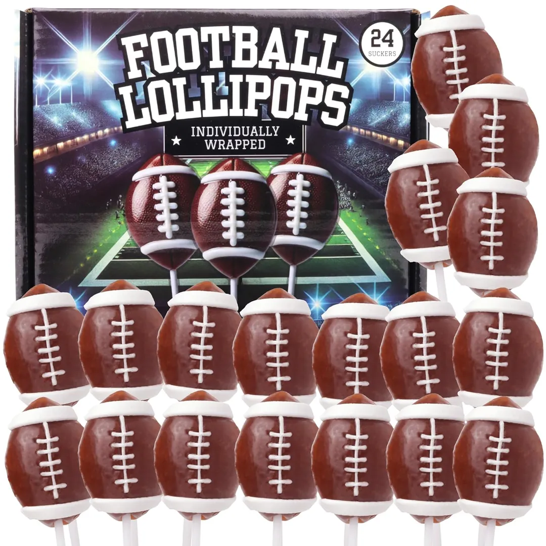Mini Football Lollipops - 20ct