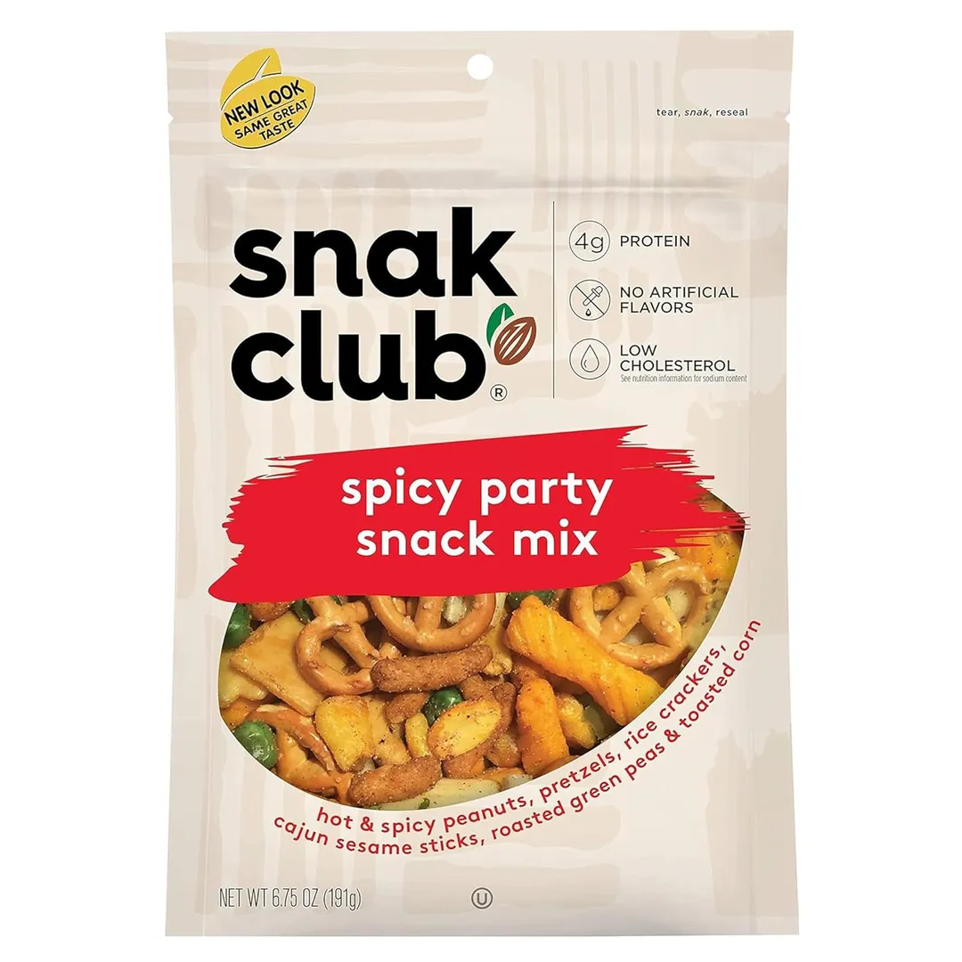 Snak Club Spicy Party Mix Bag 6.75oz - 6ct