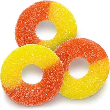 Albanese Gummy Peach Rings Bulk - 4.5lb