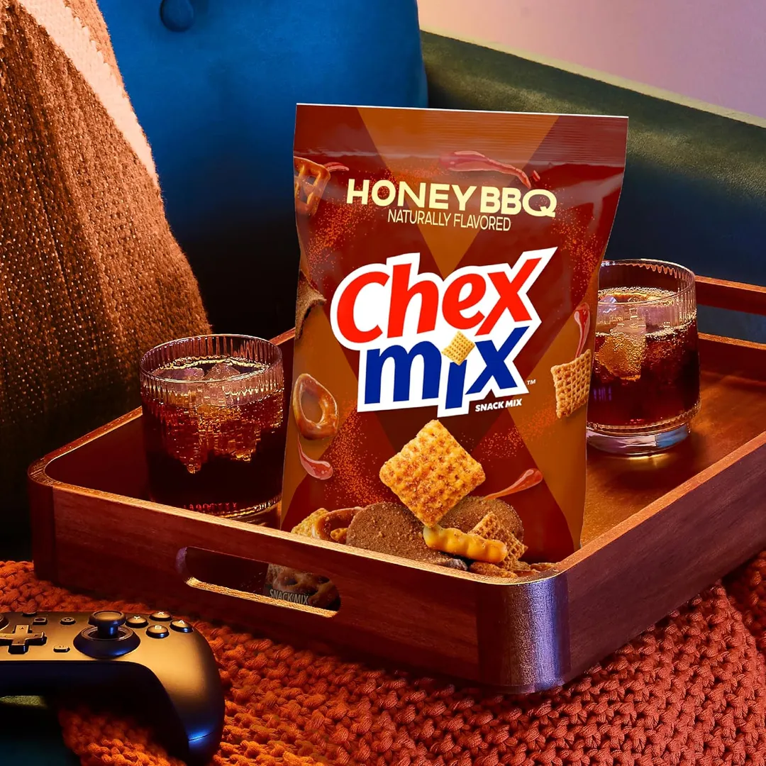 Chex Mix Snack Mix Honey BBQ Savory 4.5oz 8ct
