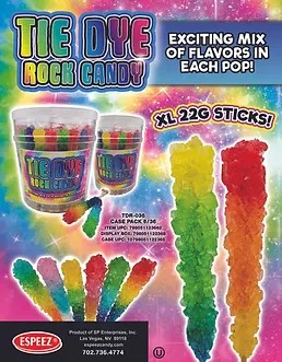 Espeez Rock Candy Tie Dye Display Box 24ct